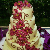 flower wedding cake